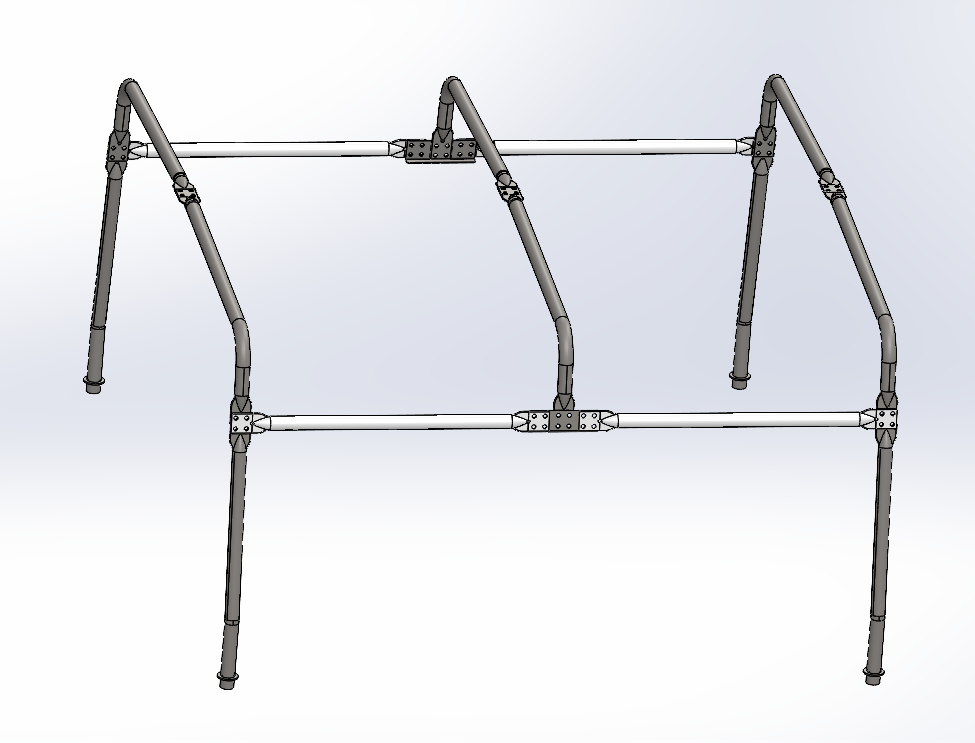 Land Rover Defender 90"- Modular Hood Stick Set Soft Top Frame Kit