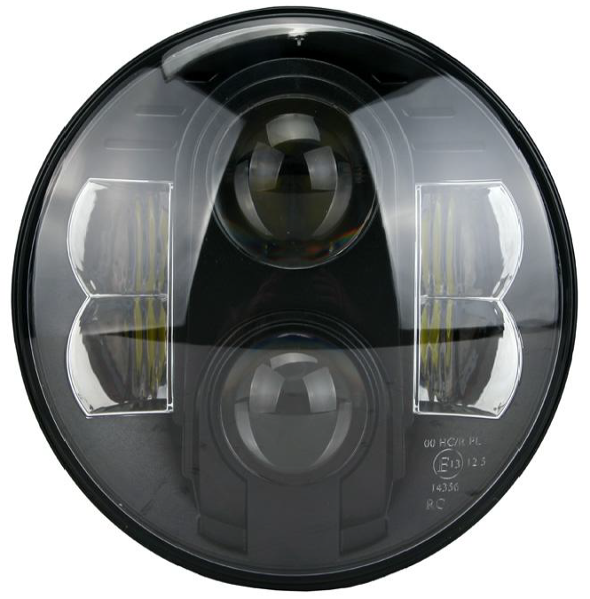 Land Rover  7 inch Headlights front Black