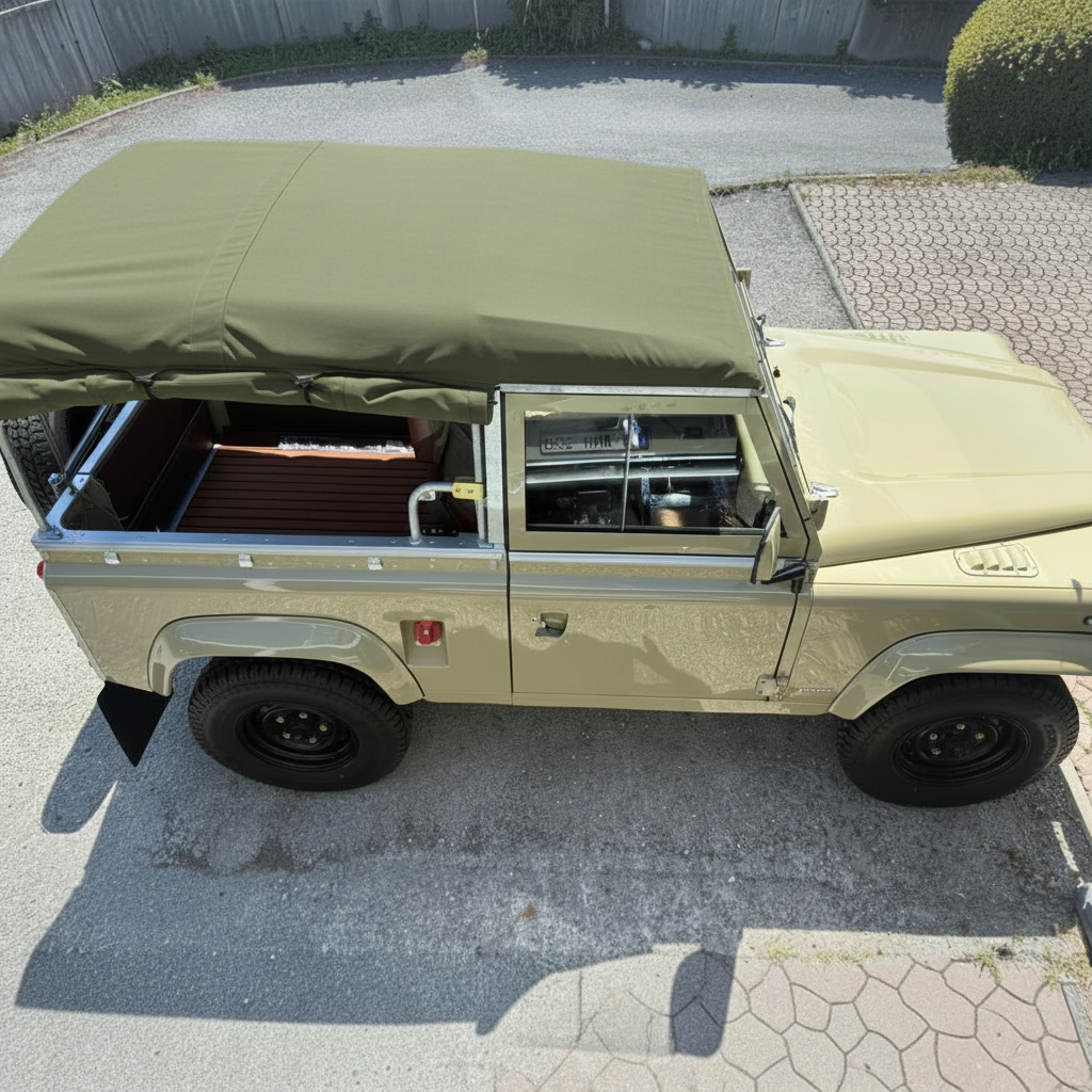 90" - Full Hood - With Side Windows &amp; Blinds (FYSW) - Land Rover Defender - (No NAS)