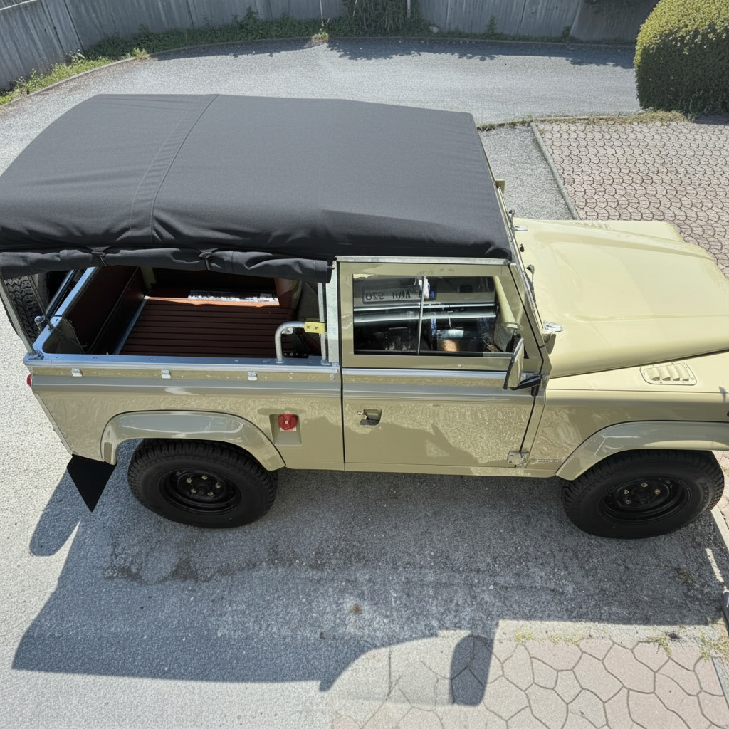 90" - Full Hood - With Side Windows &amp; Blinds (FYSW) - Land Rover Defender - (No NAS)
