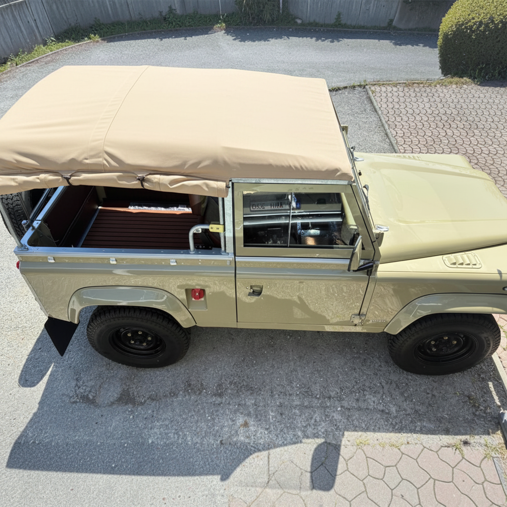 90" - Full Hood - With Side Windows &amp; Blinds (FYSW) - Land Rover Defender - (No NAS)