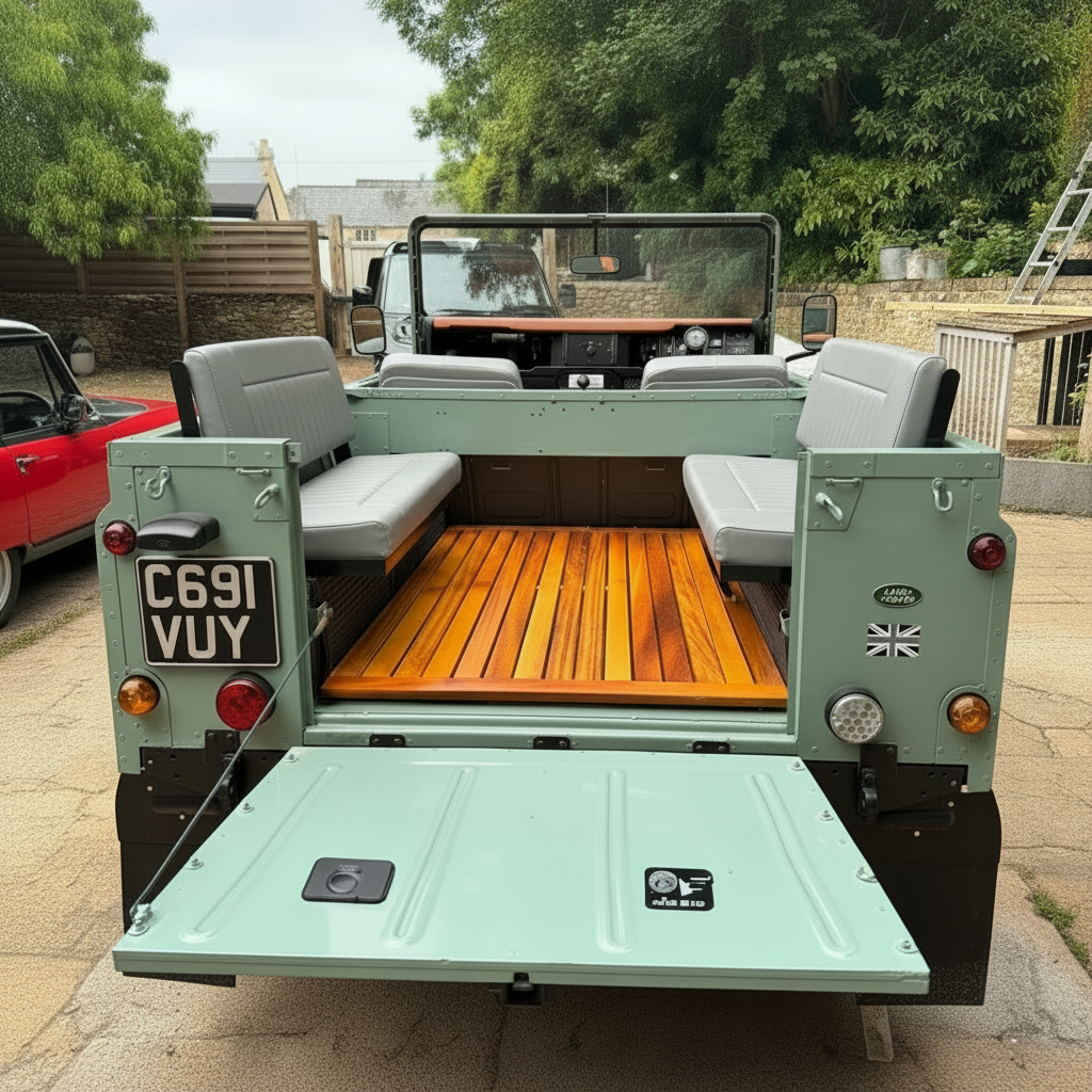 COMFORT -  2 Man Bench Seats - Inward Facing - Land Rover  SERIES/DEFENDER - (SET - RH+LH BASE &amp; BACK)