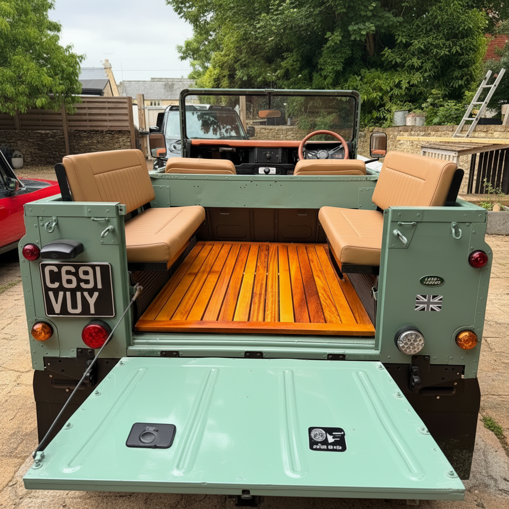 COMFORT -  2 Man Bench Seats - Inward Facing - Land Rover  SERIES/DEFENDER - (SET - RH+LH BASE &amp; BACK)