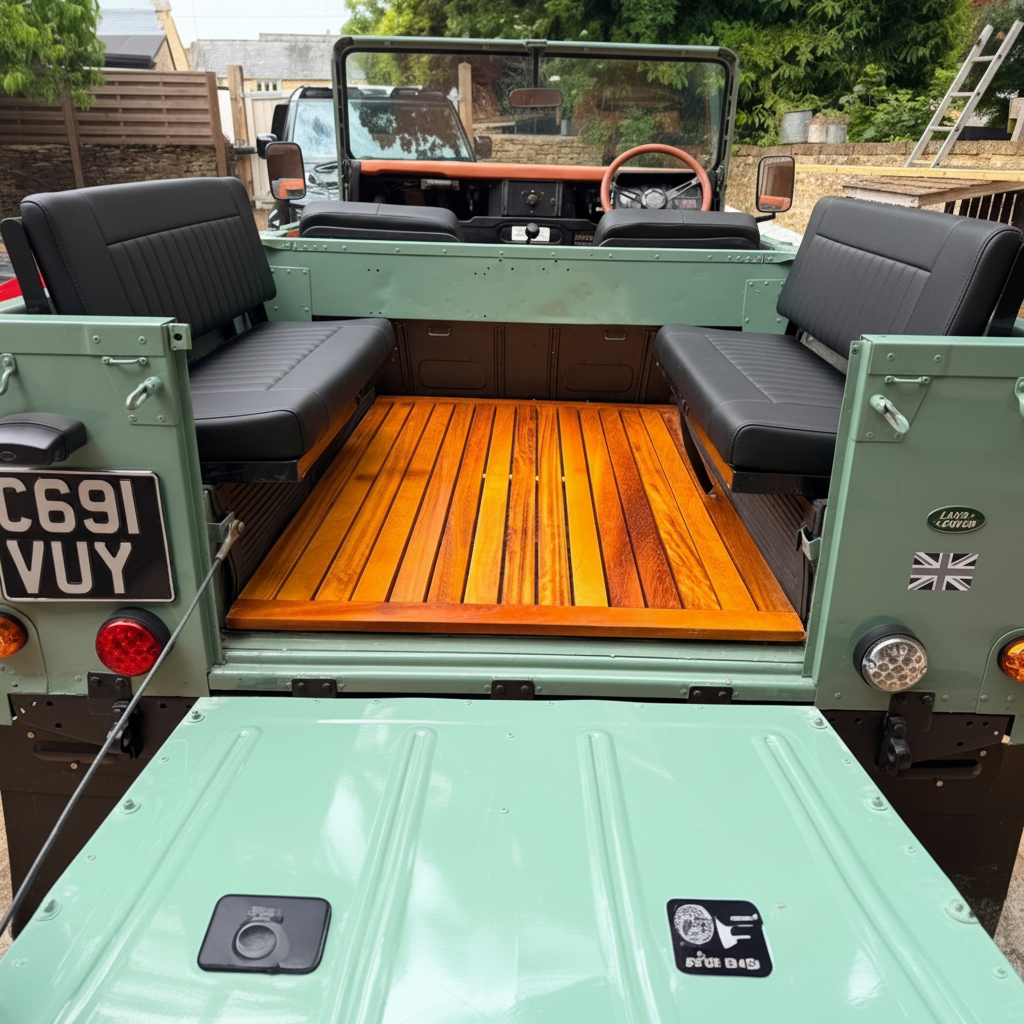 COMFORT -  2 Man Bench Seats - Inward Facing - Land Rover  SERIES/DEFENDER - (SET - RH+LH BASE &amp; BACK)