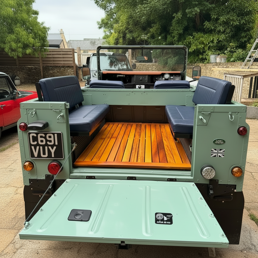COMFORT -  2 Man Bench Seats - Inward Facing - Land Rover  SERIES/DEFENDER - (SET - RH+LH BASE &amp; BACK)
