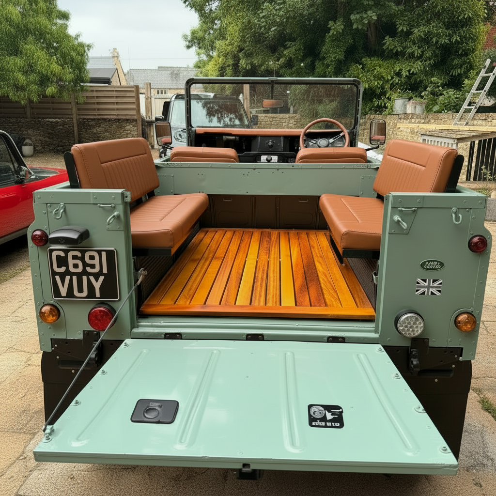 COMFORT -  2 Man Bench Seats - Inward Facing - Land Rover  SERIES/DEFENDER - (SET - RH+LH BASE &amp; BACK)