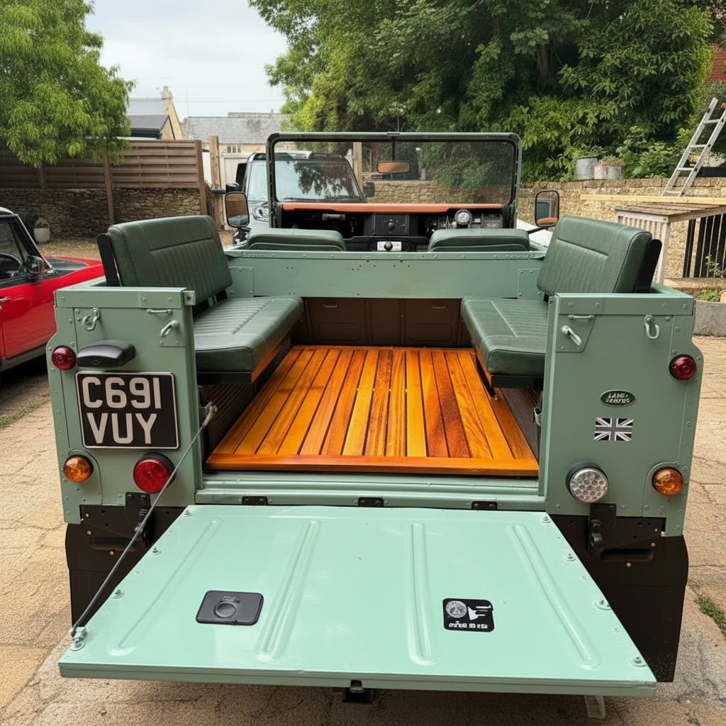 COMFORT -  2 Man Bench Seats - Inward Facing - Land Rover  SERIES/DEFENDER - (SET - RH+LH BASE &amp; BACK)