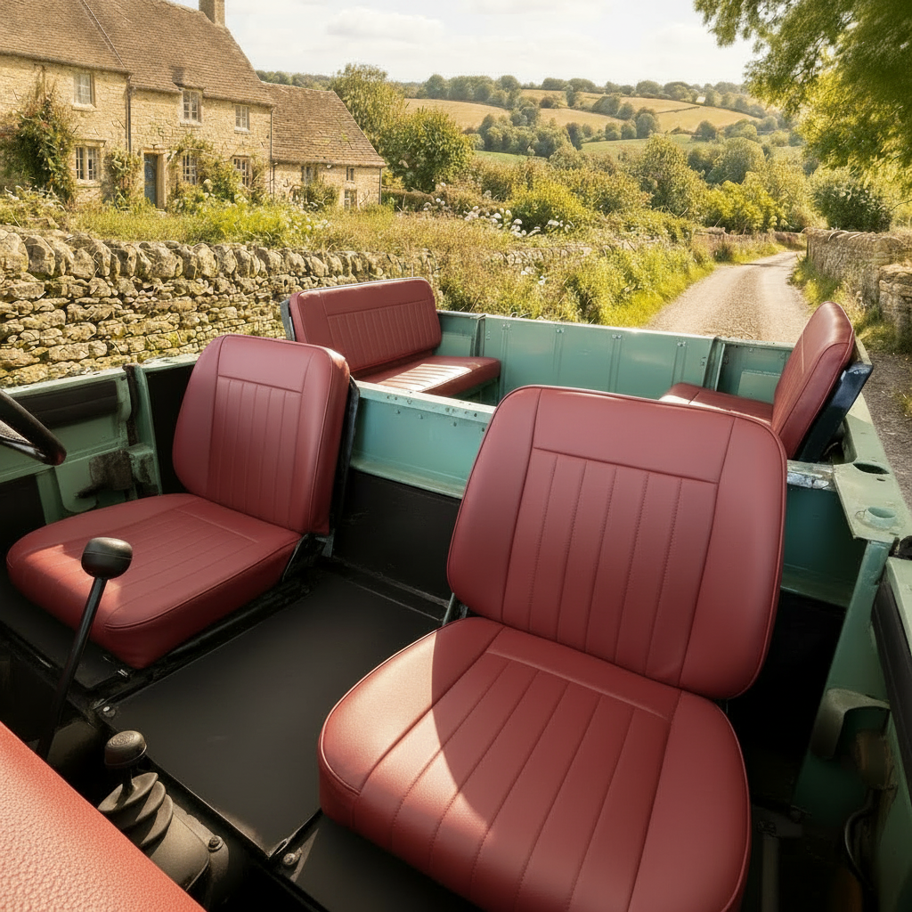 COMFORT - "Deluxe" Seats - Front - Land Rover SERIES (2 or 3 Seats)