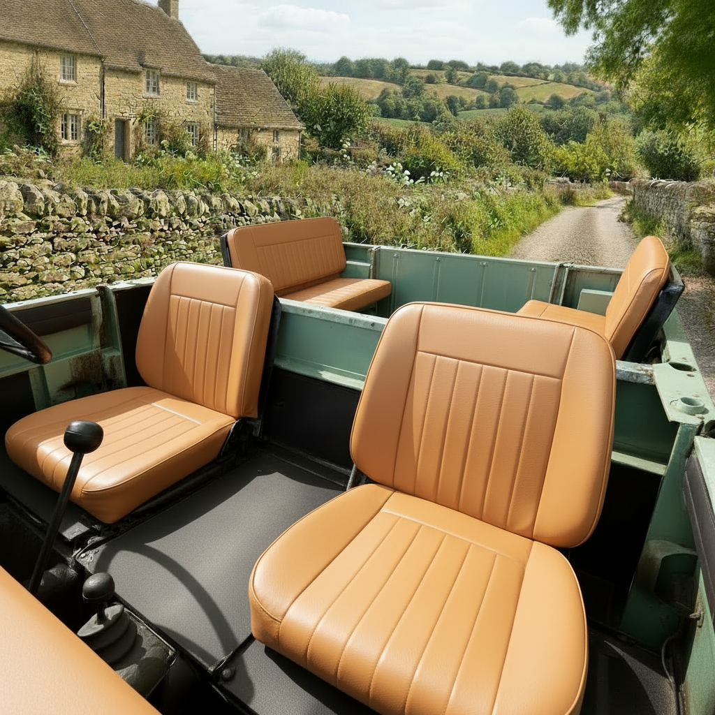 COMFORT - "Deluxe" Seats - Front - Land Rover SERIES (2 or 3 Seats)