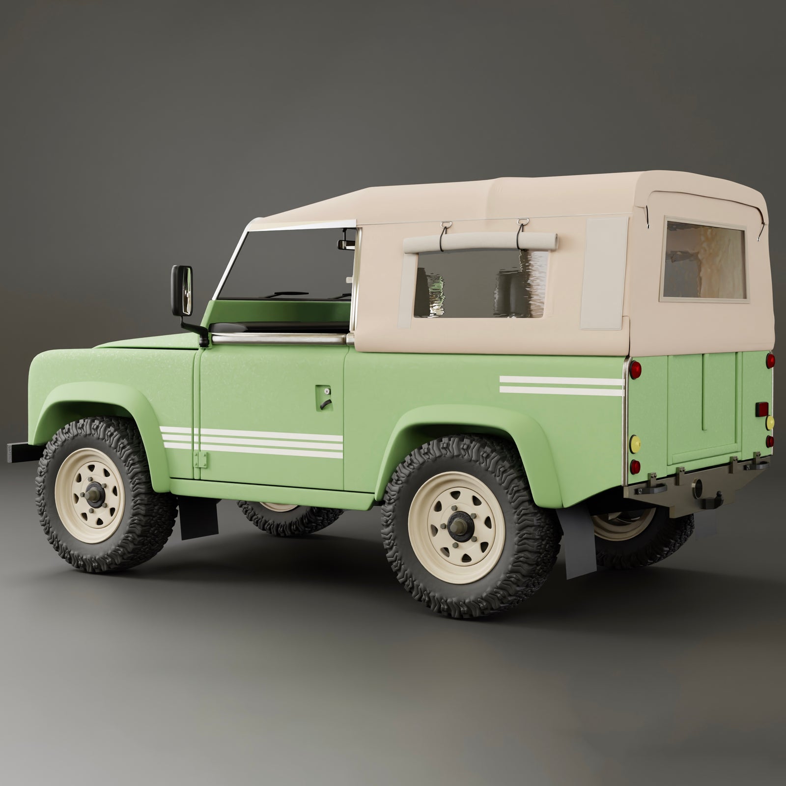 Defender 90 - Full Hood - FYSW - Light Sand