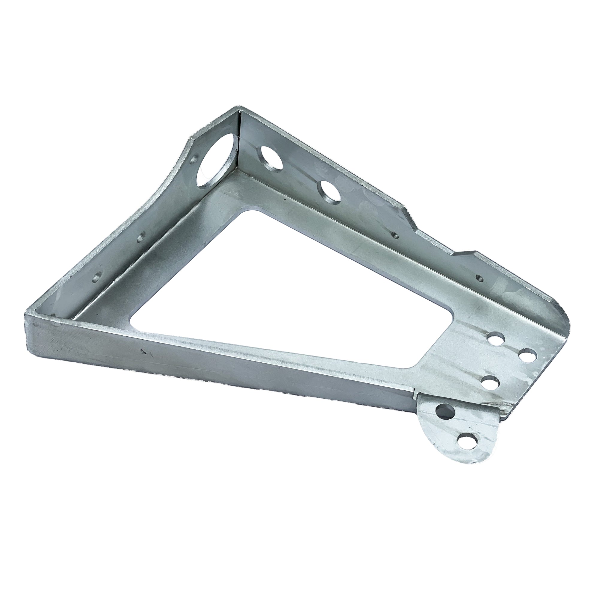 Metal corner bracket on a white background