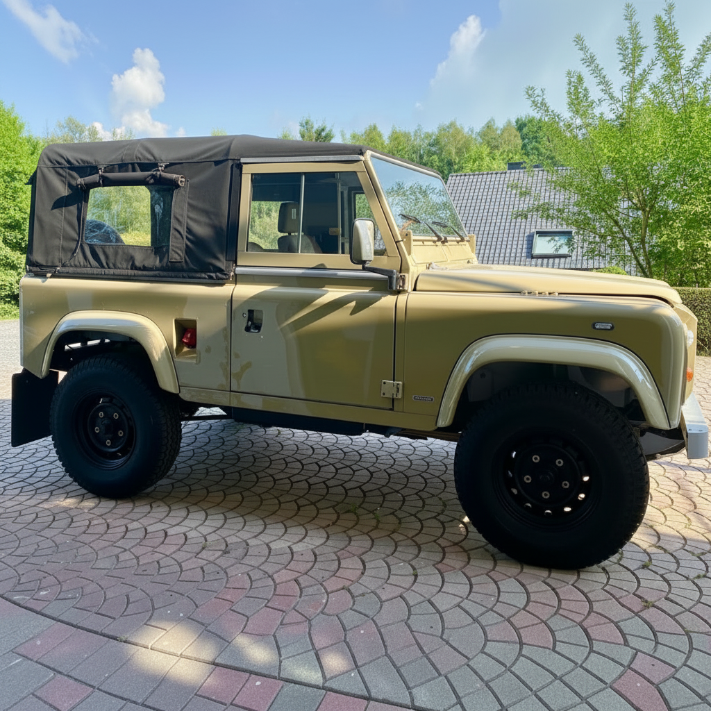 90" - Full Hood - With Side Windows &amp; Blinds (FYSW) - Land Rover Defender - (No NAS)