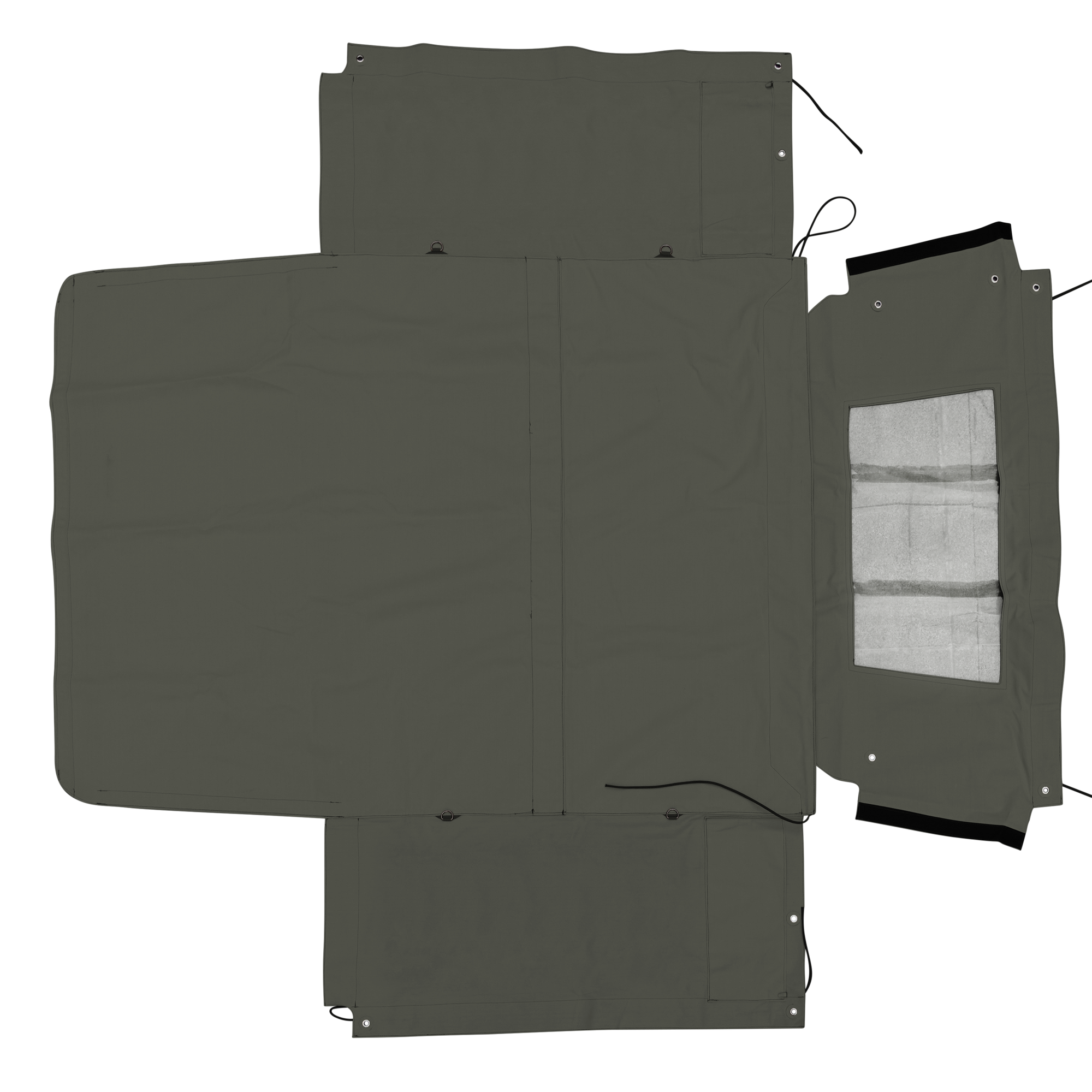 Land Rover Full Hood Soft Top Green Grey