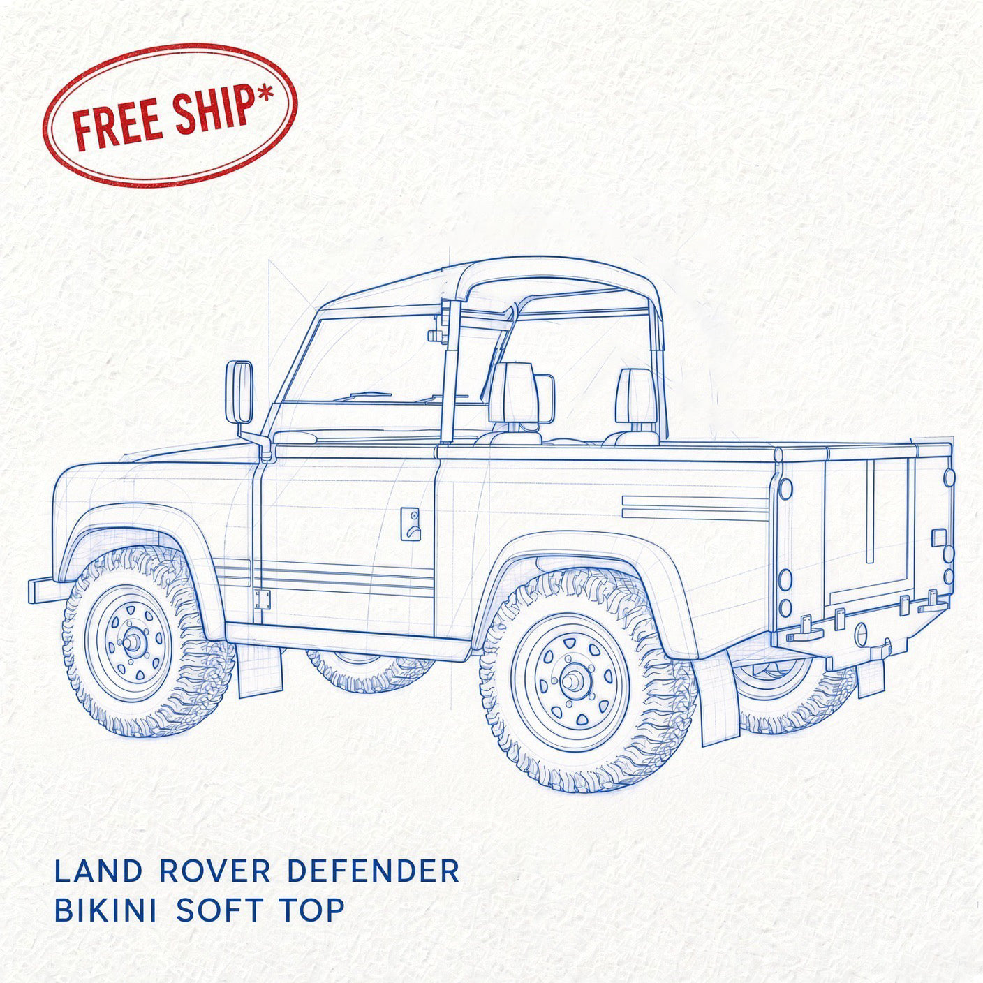 Land Rover Defender 90" & 110" Bikini Soft Top