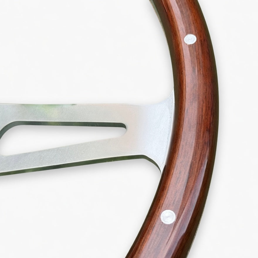 Segura Full Wood - 15" Steering Wheel - (PCD 6*70) - (Only Steering Wheel)