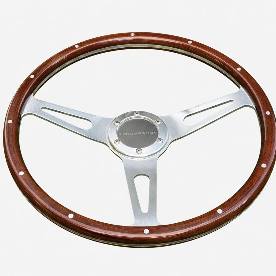 Segura Full Wood - 15" Steering Wheel - (PCD 6*70) - (Only Steering Wheel)