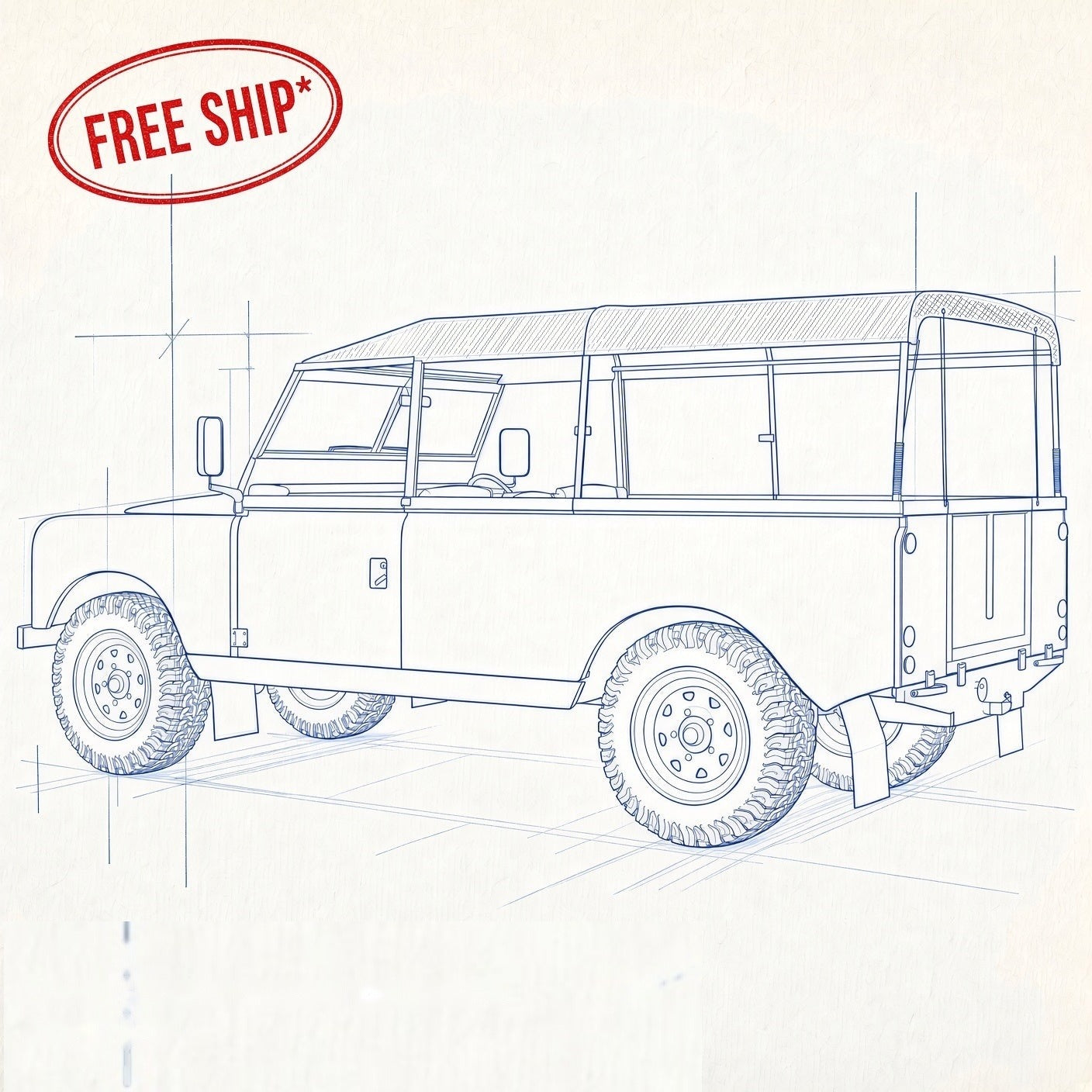 Land Rover Series 109"/109" SW Bimini Soft Top/Hood