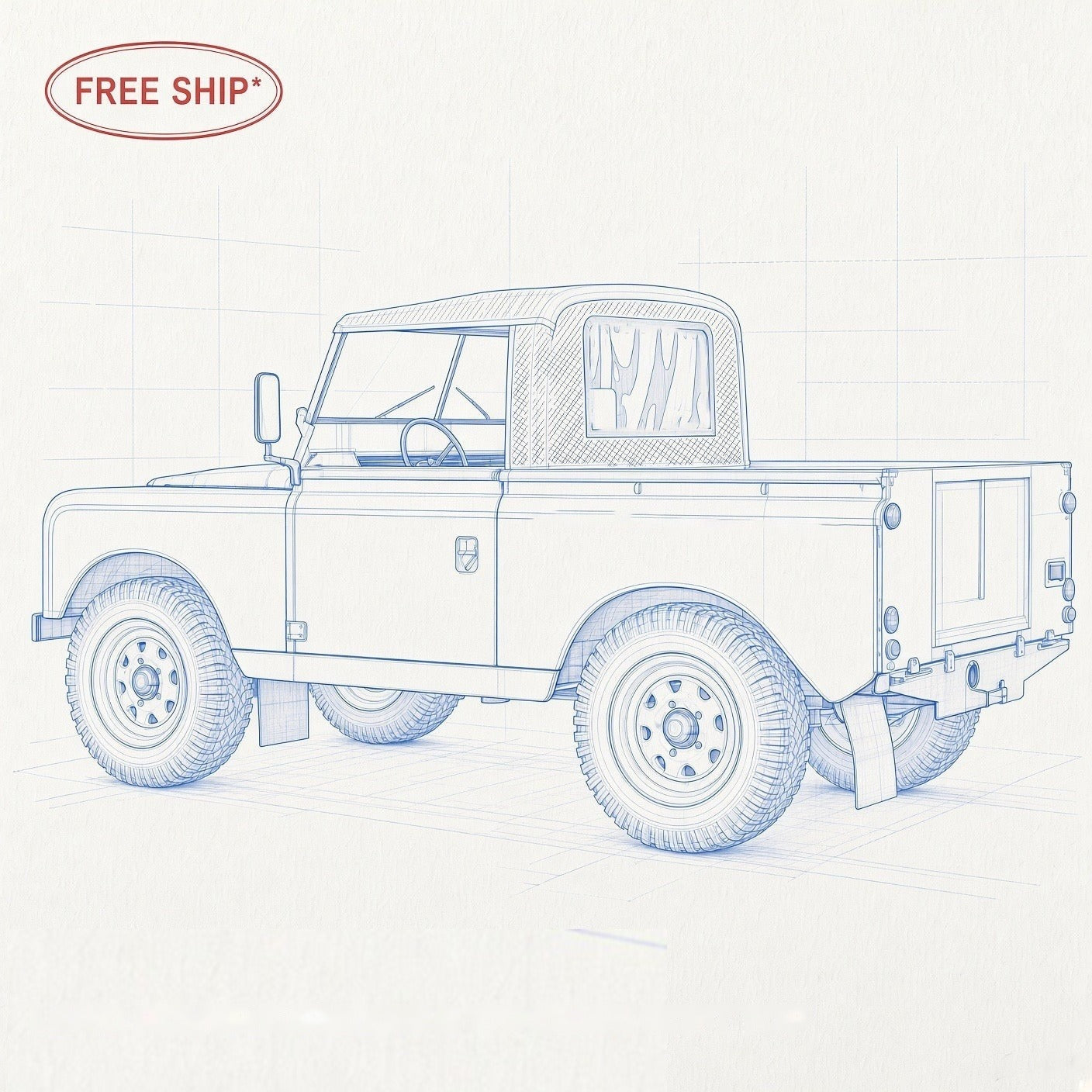 Land Rover Series 2/3 88"& 109" Cabin Soft Top / Hood