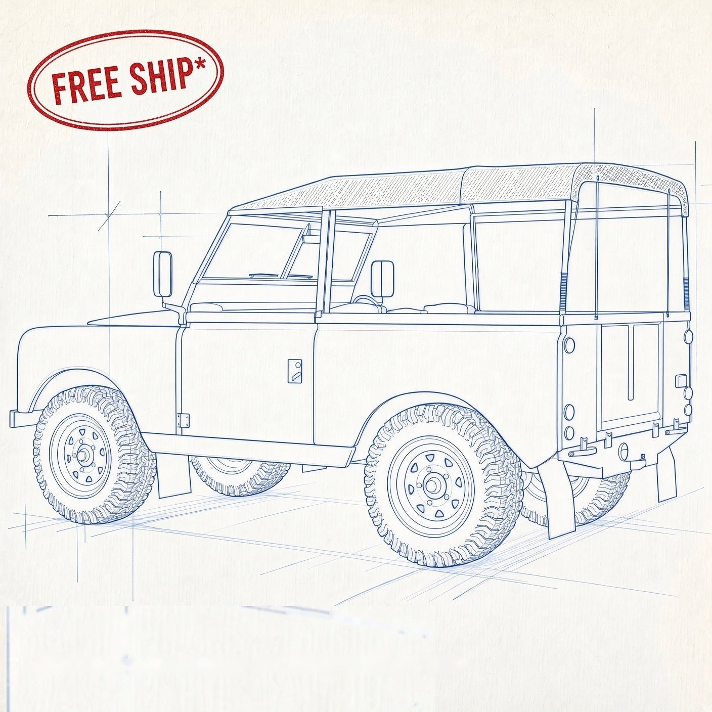 Land Rover Series 88" - Bimini Soft Top / Hood .