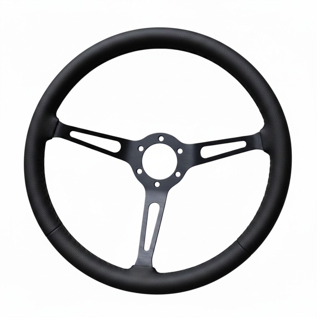"Linares" - Customized - Premium Real Leather - 15" Steering Wheel (PCD 6*70) - (Only Steering Wheel)