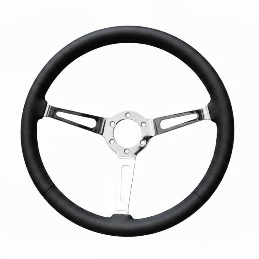 "Linares" - Customized - Premium Real Leather - 15" Steering Wheel (PCD 6*70) - (Only Steering Wheel)