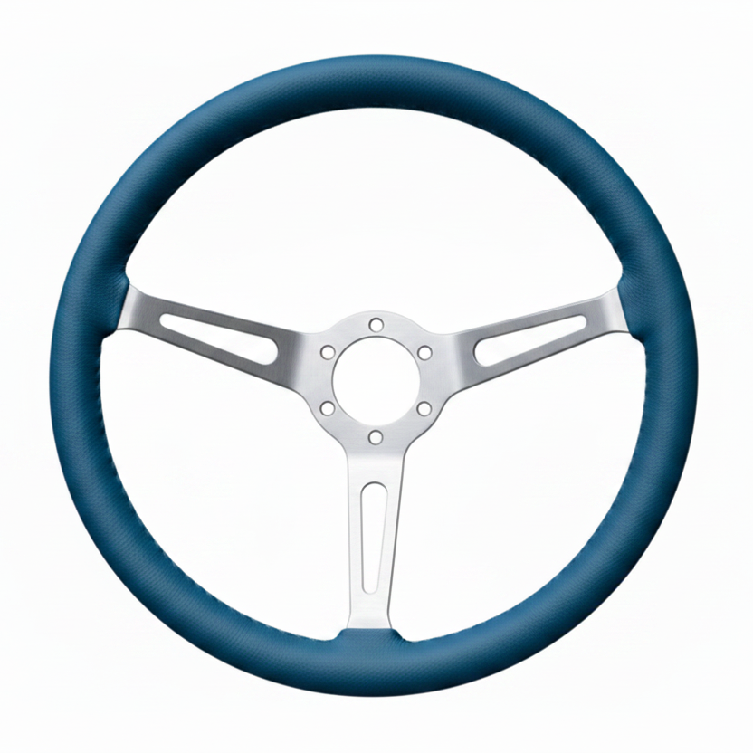 "Linares" - Customized - Premium Real Leather - 15" Steering Wheel (PCD 6*70) - (Only Steering Wheel)