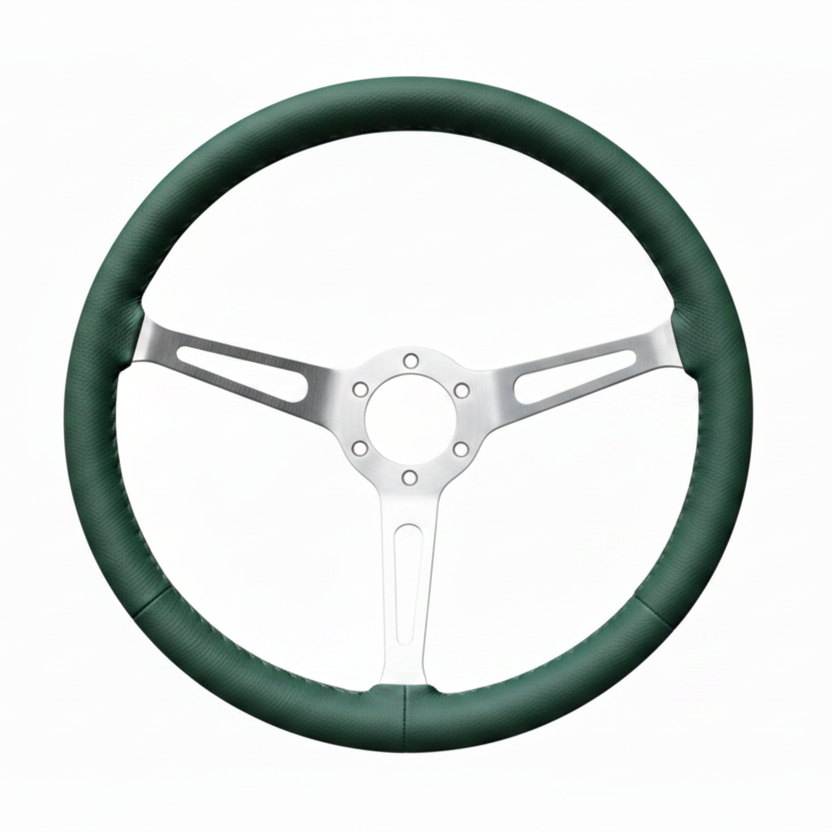 "Linares" - Customized - Premium Real Leather - 15" Steering Wheel (PCD 6*70) - (Only Steering Wheel)