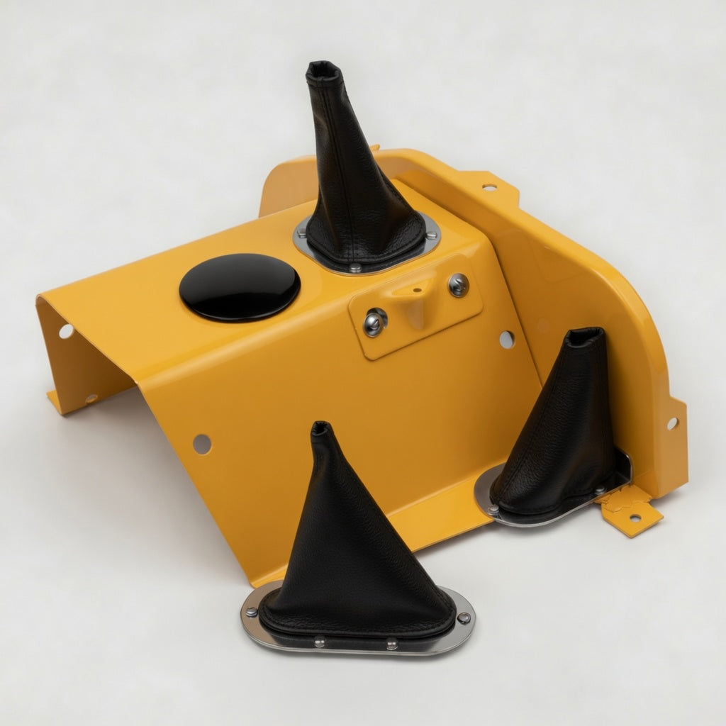 Land Rover Series - Gaiter Detail - Black-Yellow