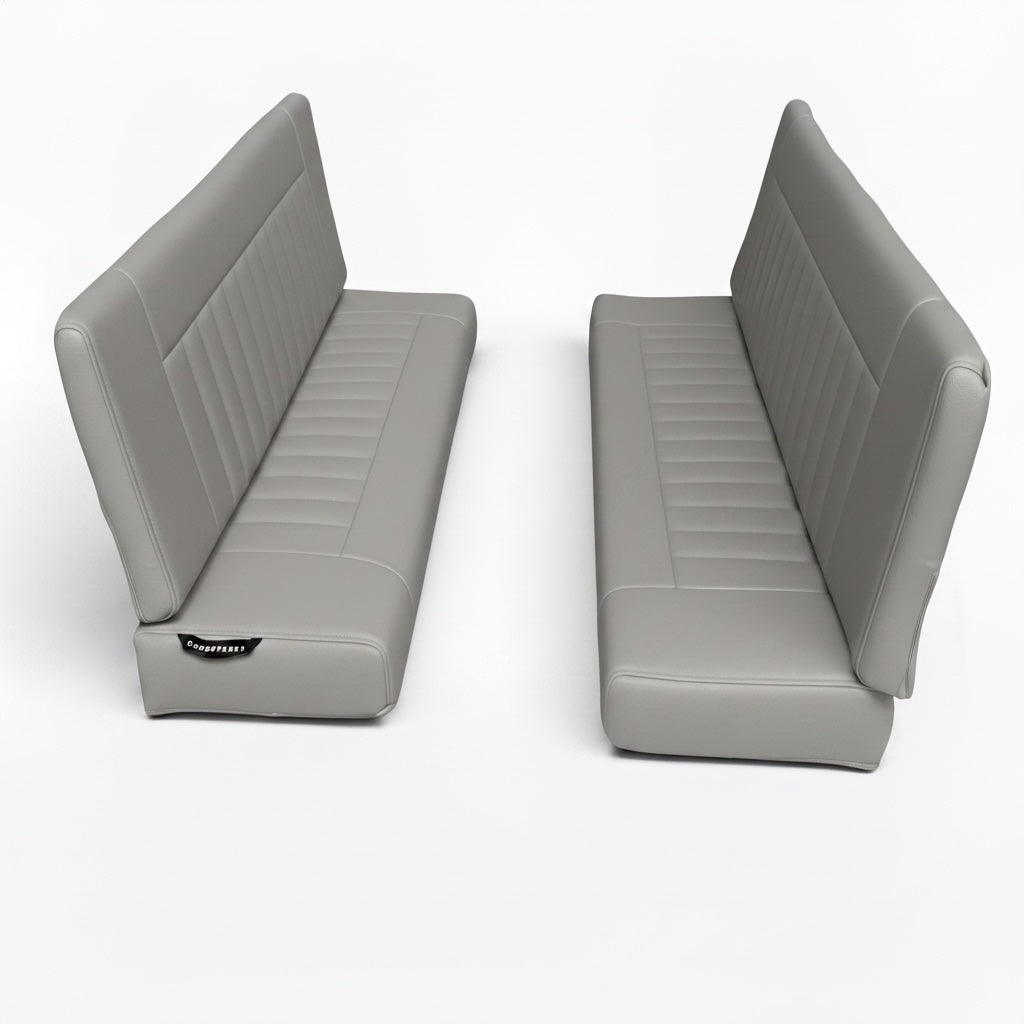 COMFORT -  2 Man Bench Seats - Inward Facing - Land Rover  SERIES/DEFENDER - (SET - RH+LH BASE &amp; BACK)