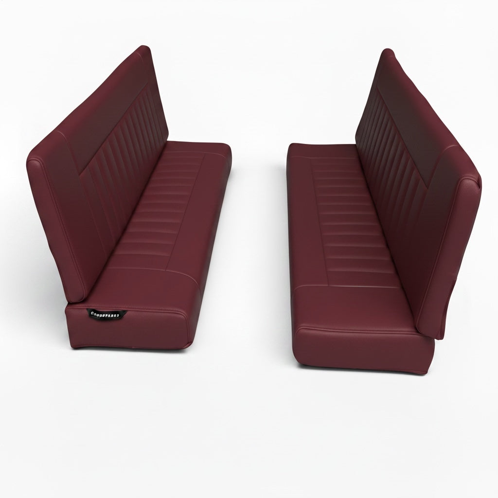 COMFORT -  2 Man Bench Seats - Inward Facing - Land Rover  SERIES/DEFENDER - (SET - RH+LH BASE &amp; BACK)