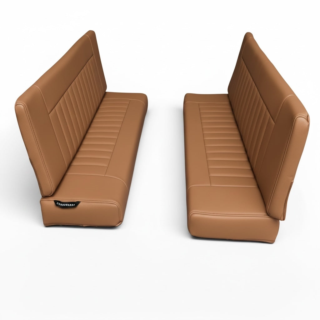 COMFORT -  2 Man Bench Seats - Inward Facing - Land Rover  SERIES/DEFENDER - (SET - RH+LH BASE &amp; BACK)