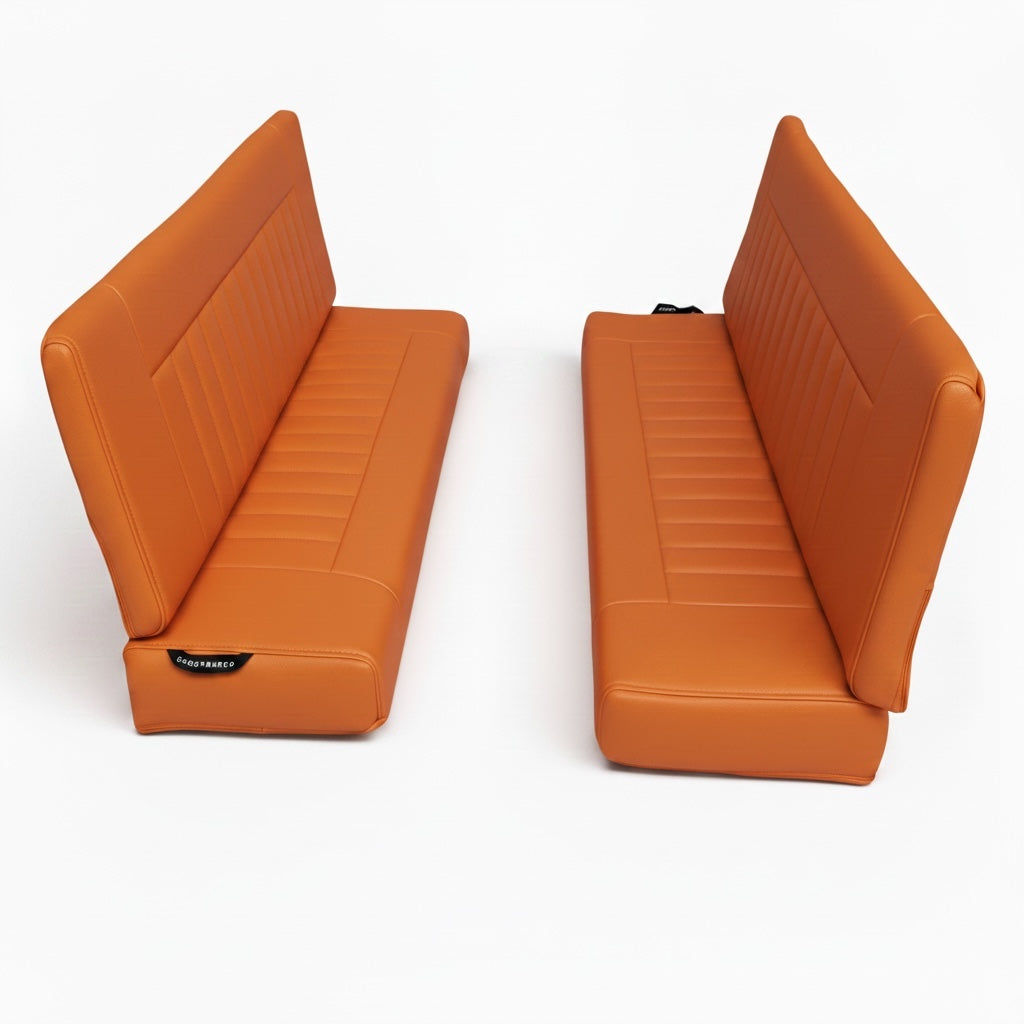 COMFORT -  2 Man Bench Seats - Inward Facing - Land Rover  SERIES/DEFENDER - (SET - RH+LH BASE &amp; BACK)
