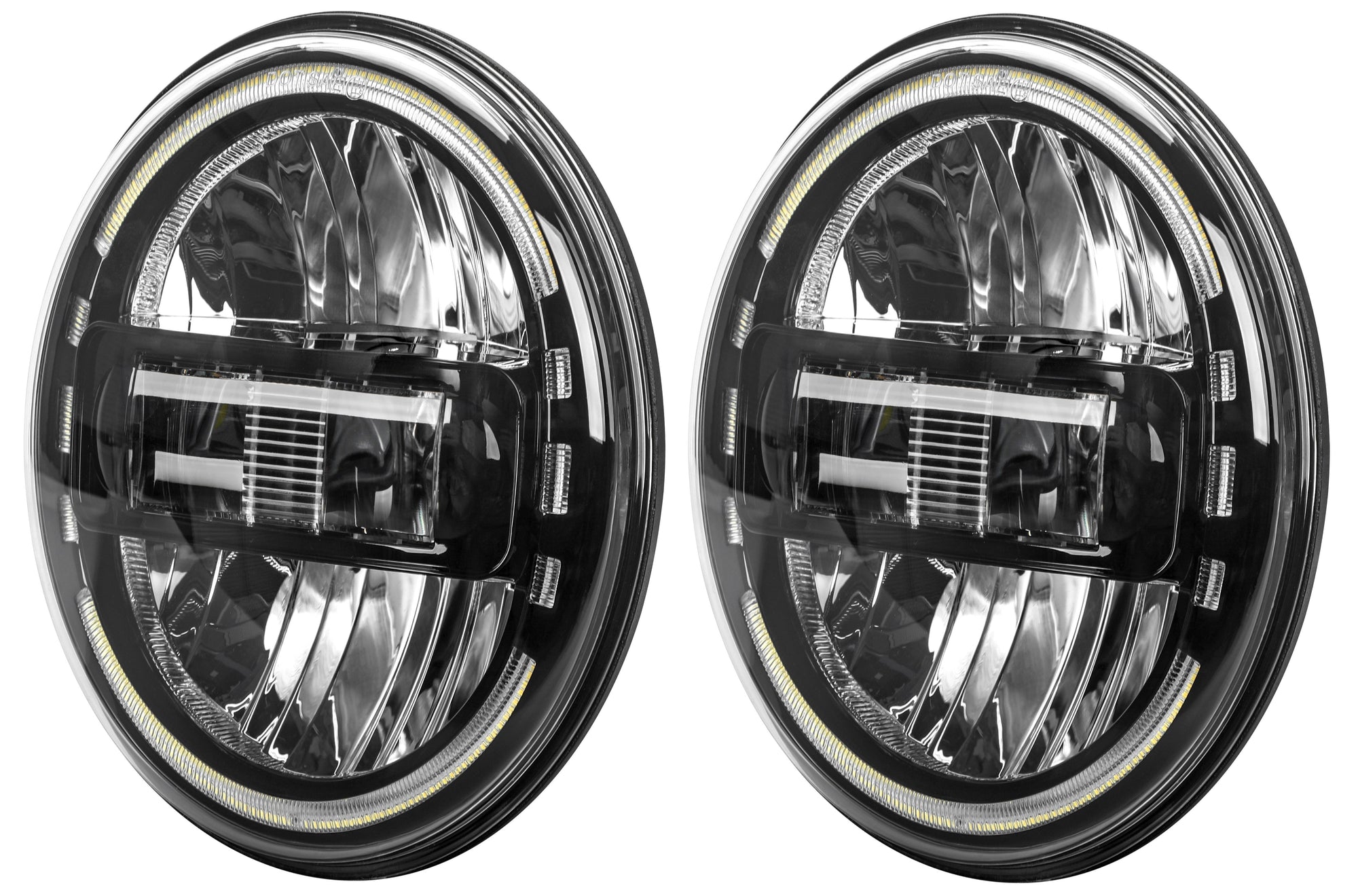 7 Inch Round High/Low Beam LED Headlight - (Pair)