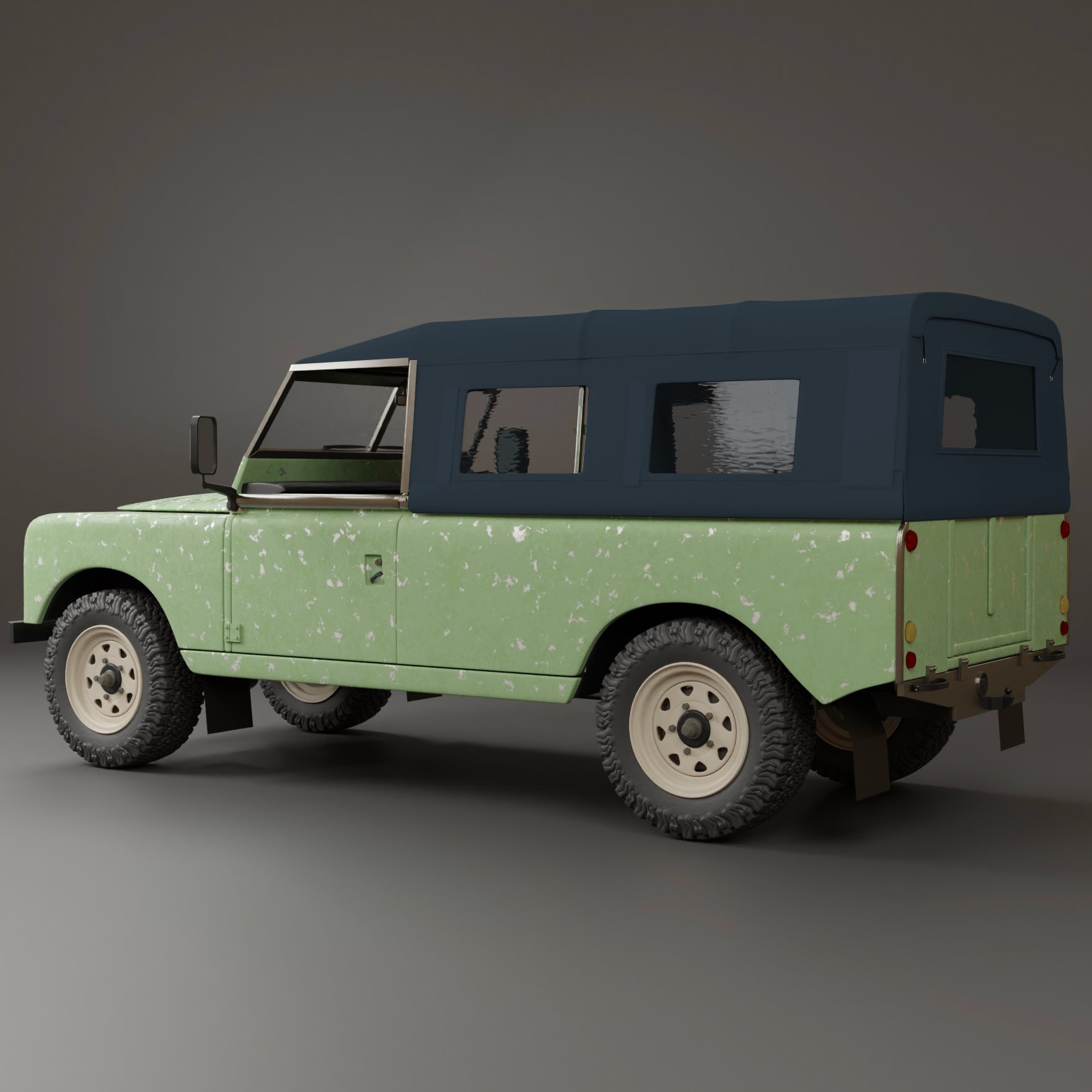 Land Rover Serie Ⅲ Hard Top 1/18 UH 1/18 LAND ROVER SERIES III 109 ROAD SERVICE HARD TOP RESCUE