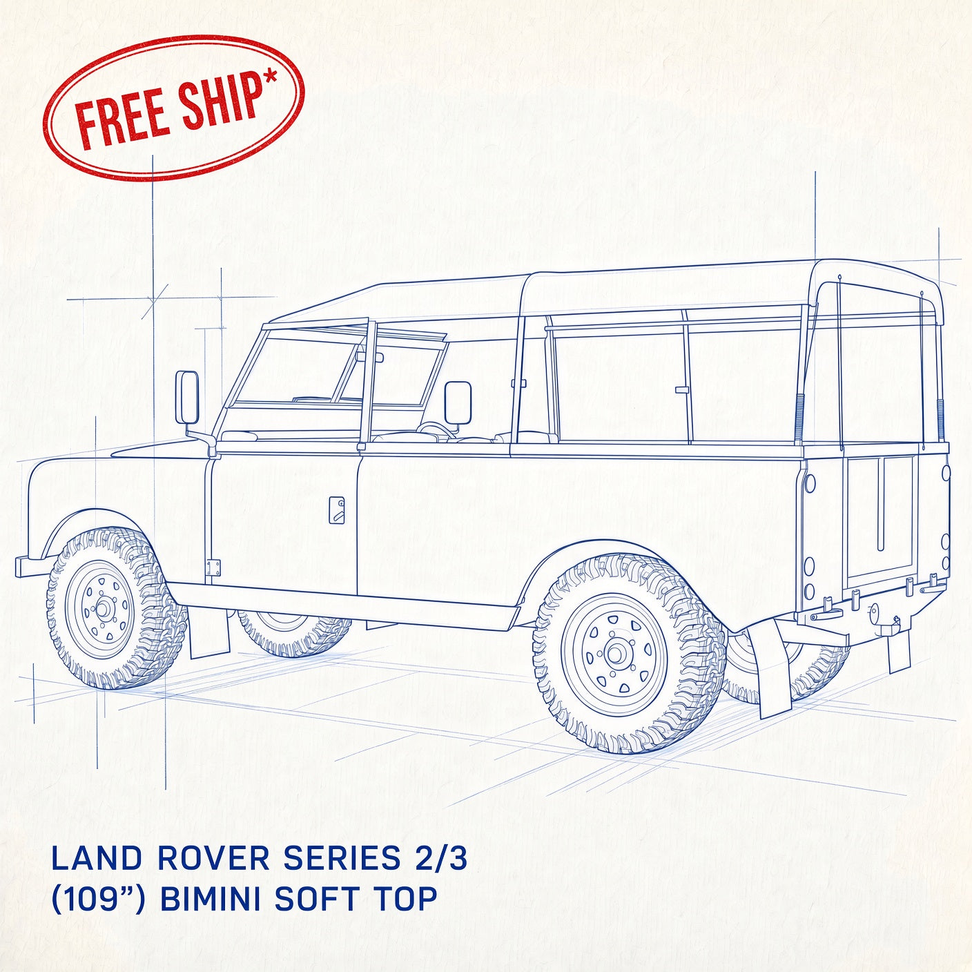 109"/109" SW - Bimini Hood - Land Rover Series