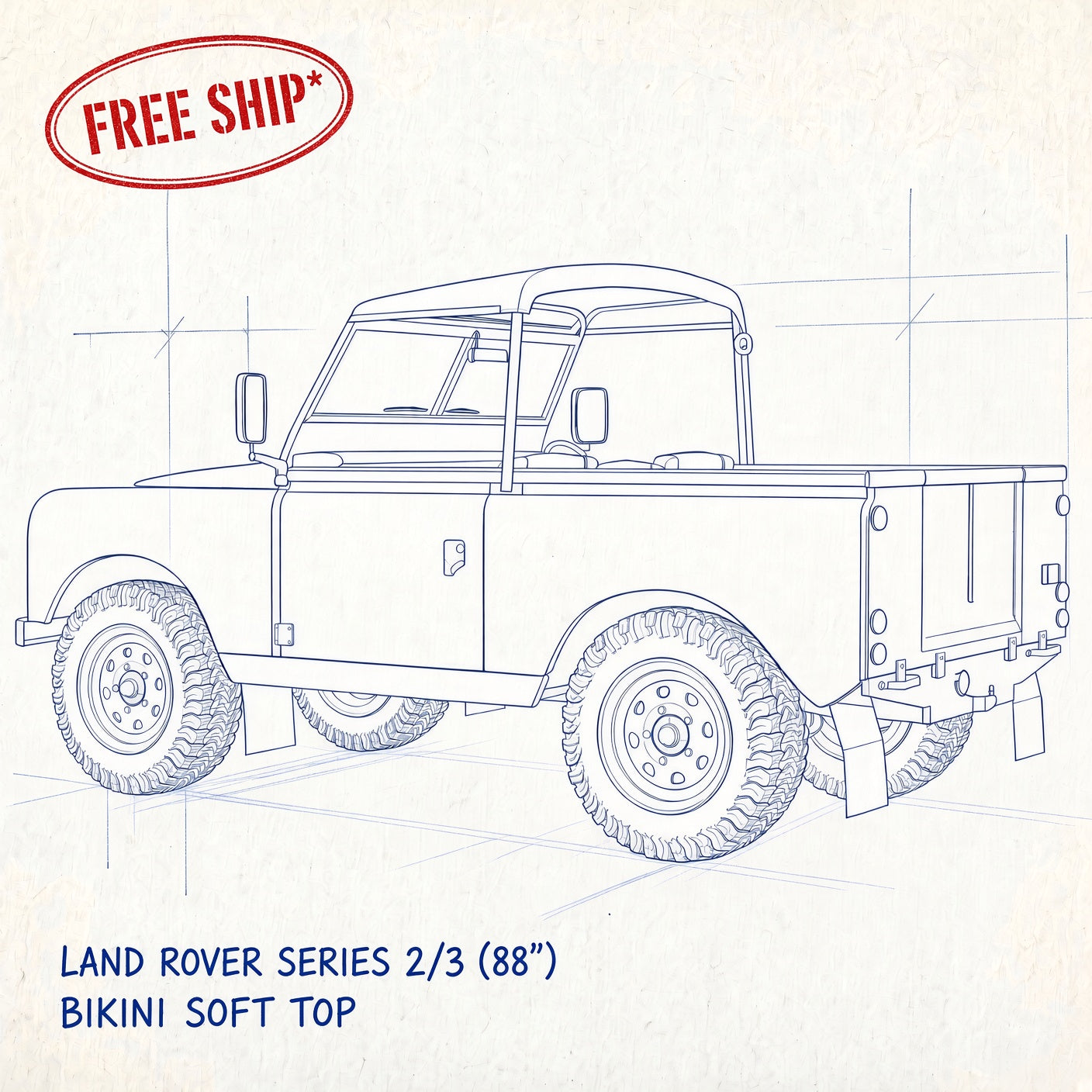 88"/109" - Bikini Hood - Land Rover Series