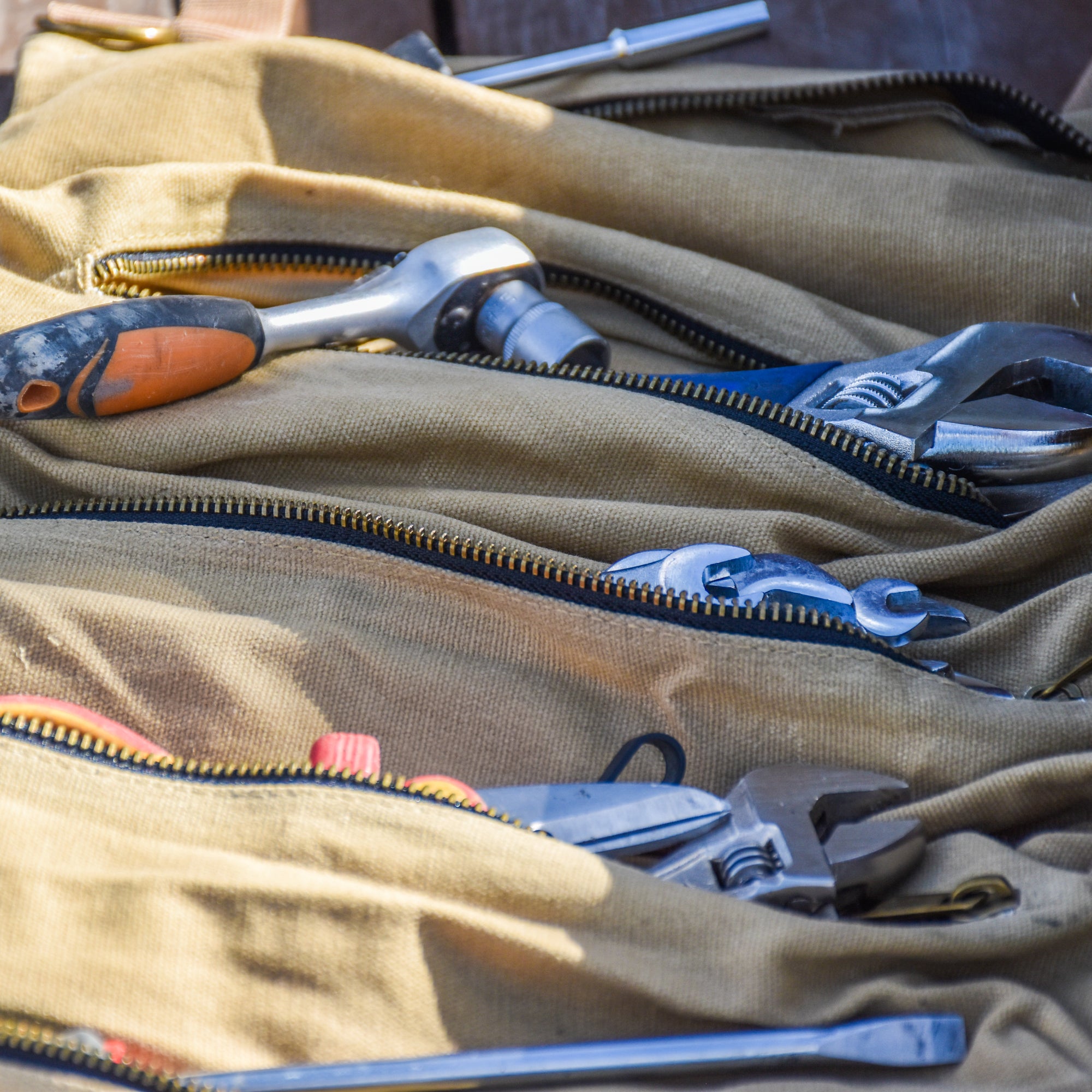 Waxed canvas toolbag - sample