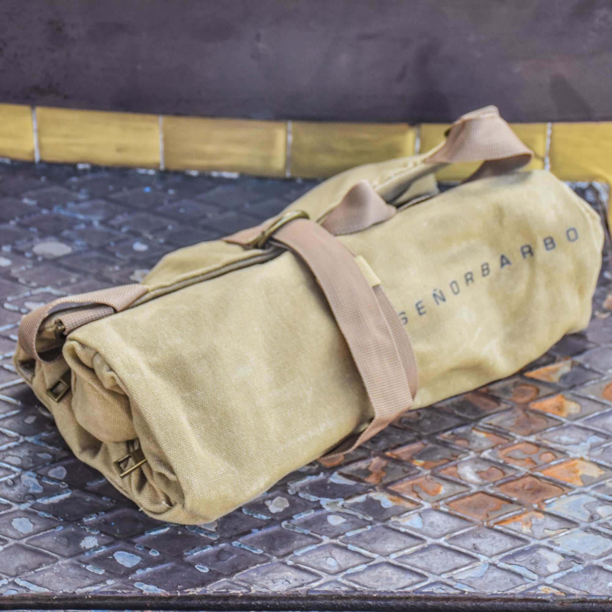 Waxed canvas toolbag - senorbarbo Military green